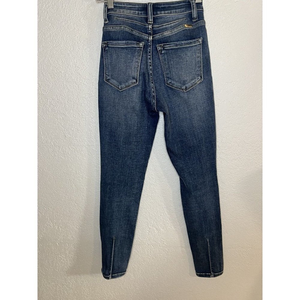 KanCan High Rise Skinny Jeans Women’s 24 Blue Distressed Size 1 Stretchy B
